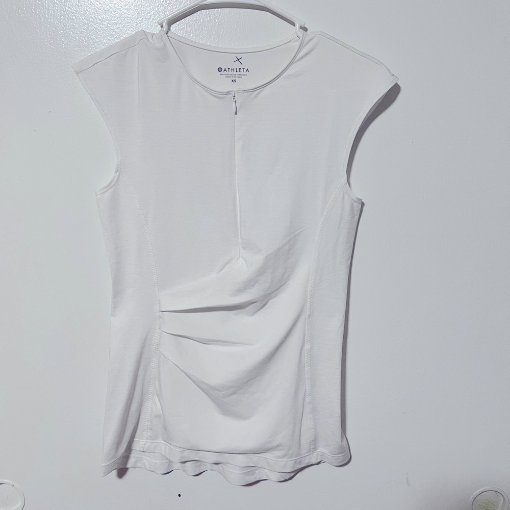 Athleta white top